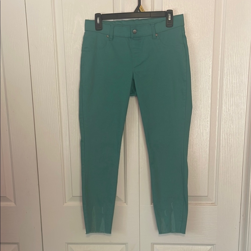 HUE W sz MED Teal Women Jeggings